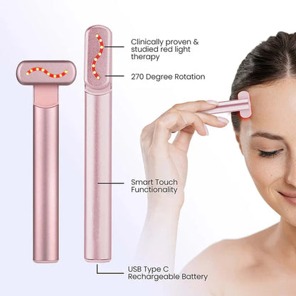 Asombrosa Varita de luz roja con microcorriente para ojos