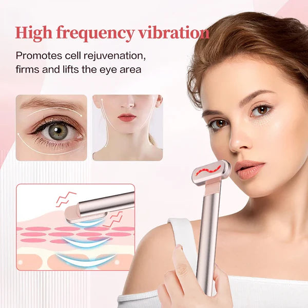 Asombrosa Varita de luz roja con microcorriente para ojos