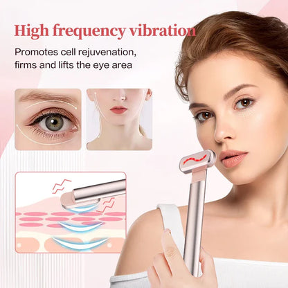 Asombrosa Varita de luz roja con microcorriente para ojos