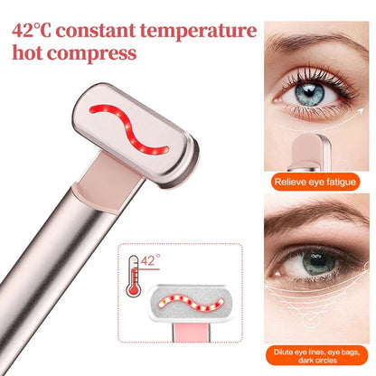 Asombrosa Varita de luz roja con microcorriente para ojos